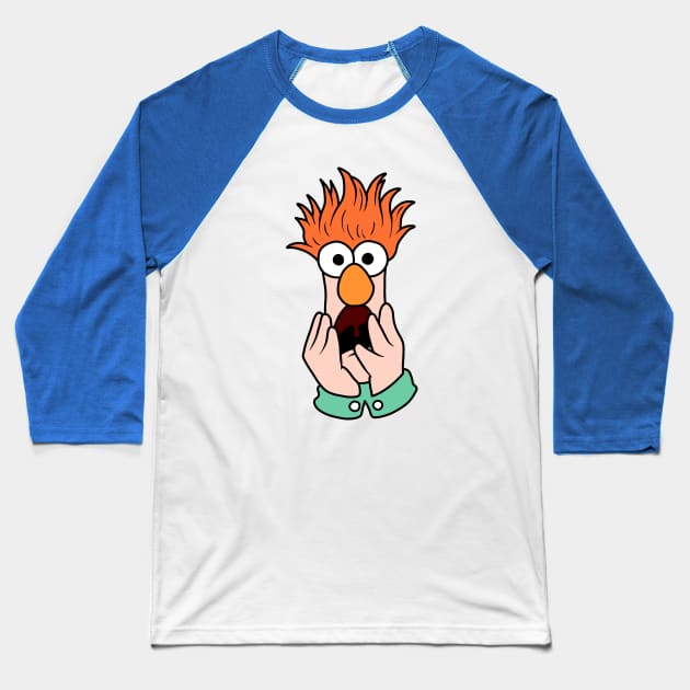 Beaker Muppets Baseball T-Shirt by valentinahramov